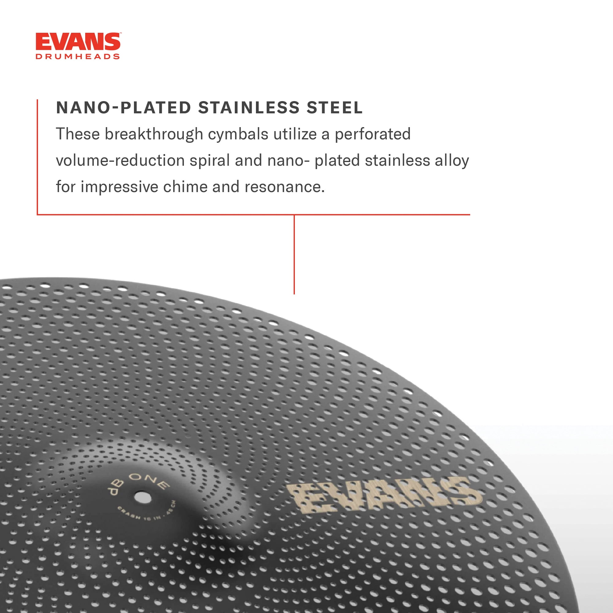 Evans 14" dB One Hi Hat Cymbal Pair