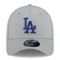 thumbnail image 2 of Men's New Era Gray Los Angeles Dodgers Active Pivot 39THIRTY Flex Hat, 2 of 6