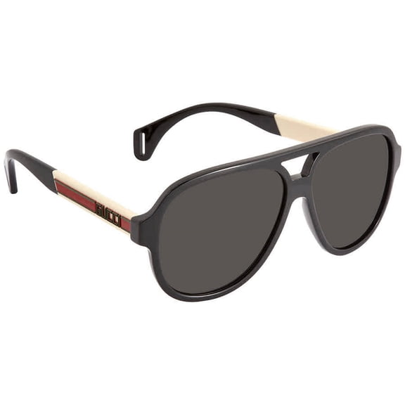 Gucci GG0463S 002 58mm Aviator Sunglasses Men's Black
