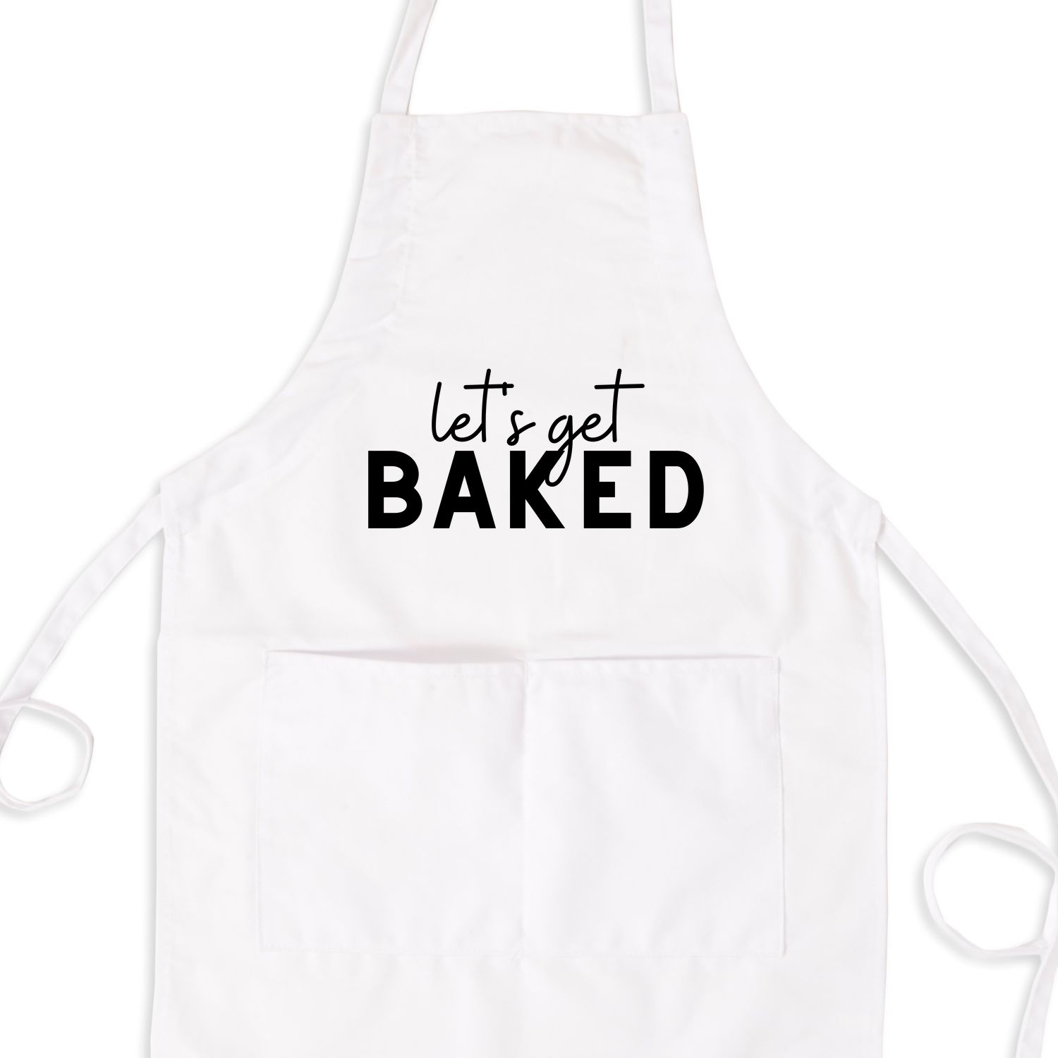 Let'S Get Baked, Funny Apron With Pockets