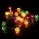 thumbnail image 4 of Rattan Lichterkette Solar Warmweiß, 20 LEDS 4.8M 2Modes Außen Lichterketten Solar Lampions Wasserdicht Weihnachtsbeleuchtung für Gärten Häuser Outdoor (Warmweiß), 4 of 5