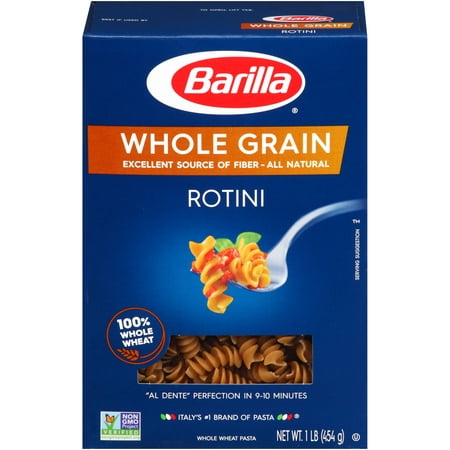 (6 pack) Barilla Pasta Whole Grain Rotini, 16.0