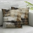 thumbnail image 3 of Nawypu  Throw Pillow Covers Decorative Pillow Cases for Sofa Couch Bed, Brown Abstract Pattern,Double-Sided Printing, 3 of 5