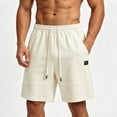 thumbnail image 5 of Byworldtasic Men's Sweat Shorts Baggy Sweatpants Lounge Sweat Loose Shorts Workout with Pockets, 5 of 5