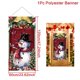thumbnail image 1 of Bandera colgante navideña para puerta de porche, decoración navideña para el hogar, adornos navideños 2023, regalos navideños, decoración de Año Nuevo 2024, 1 of 6