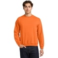 thumbnail image 2 of Gildan Men’s High Visibility Safety Sweatshirt | Long Sleeve Hi Vis Work Fleece Cozy 8oz Heavy Blend Safety Orange Crewneck Sweatshirt Pack of 2 Workwear Sweater Reflective Size - L, 2 of 6