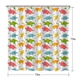 thumbnail image 5 of Colorful Dinosaurs DiverseSilhouettes Pattern Shower Curtain 72"x72" ,Bathroom Decorative Shower Curtains Set with 12 Hooks,Modern Waterproof Washable Shower Curtain, 5 of 6