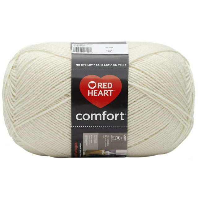 Red Heart® Comfort® Yarn, Solid, Acrylic #4 Medium, 16oz/454g, 867 Yards