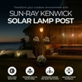 thumbnail image 2 of Sun-Ray Kenwick 7 Foot Single Head Solar Lamp Post & Planter, Bronze, 2 of 7