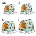 thumbnail image 3 of Colorful Winter Mini Cage Comfortable Hamster House Guinea Pig Nest Small Animal Sleeping Bed Warm Mat TYPE1-XS, 3 of 8