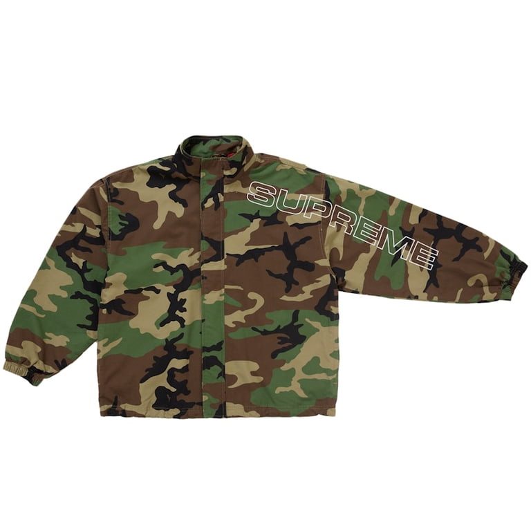 Supreme Ripstop Track Jacket Camo シュプリーム Supreme Men's Spellout Embroidered Ripstop Track Jacket Woodland