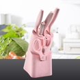 thumbnail image 2 of HLONK Home &kitchen Kitchen Knife Set 6pcs Kitchen Cutter Cooking Tool Non Slip Ultra Sharp Home Kitchen Chef Knife Set Paring Utility Vegetable Fruit Knives Pink, 2 of 8