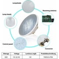 thumbnail image 2 of LED Pool Lights, 36W PAR 56 Swimming Pool Lighting, Waterproof Warm Light for Outdoor Indoor Swimming Pool Pond [DC/AC 12V], 2 of 5