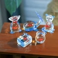 thumbnail image 2 of Handmade Glass Fish Sculpture Glass Hand Blown Sea Animal Figurine Home Tabletop Decoration Ornaments，Style 8, 2 of 5