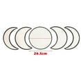 thumbnail image 4 of Fufafayo under $5 2Pcs Wooden Wall Mirror, Wall Mirror, Wooden Decorative Mirror, Nordic Style Phase Mirror Moon Cycle Wall Art, Acrylic Round Mirror, for Bedroom, Living Room, Hallway, Entryway, 4 of 9