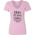 thumbnail image 3 of Inktastic Trigeminal Neuralgia Awareness Pain Isn't Always Visible Women's V-Neck T-Shirt, 3 of 5