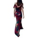 thumbnail image 5 of Mujeres Tie-Dye Verano Sin Mangas Moda Impreso Vestido Largo Sin Tirantes Fiesta Clubwear Nituyy Vestido largo estampado sin mangas de verano para mujer, 5 of 5