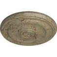 thumbnail image 3 of Ekena Millwork 15 3/4"OD x 1 1/2"P Devon Ceiling Medallion (Fits Canopies up to 3 5/8"), Hand-Painted Gobi Desert Crackle, 3 of 5