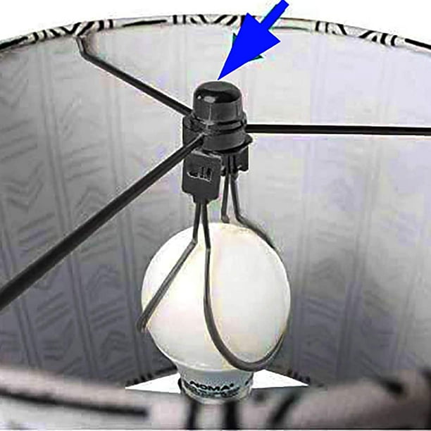 Clip On Lampshade Adapter CPDD 1pcs Round Light Bulb Holder with