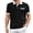 Black, variant on Mens Polo Shirts Button Open Neck Pocket Casual Loose Sports Lapel Short Sleeve Golf Shirts