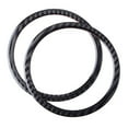 thumbnail image 2 of Carbon Fiber Door Speaker Audio Ring Cover Trim For 3 Series E90 E92 2005-12, 2 of 8