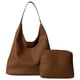 thumbnail image 3 of Bolso Hombro para Mujer Mano Color Sólido Hobo Cuero PU El (), 3 of 9