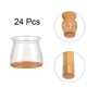 thumbnail image 3 of 24 protectores de silicona para patas de silla con fieltro antideslizante, copas para muebles para pisos de madera, protegen los pisos de rayones, 3 of 5