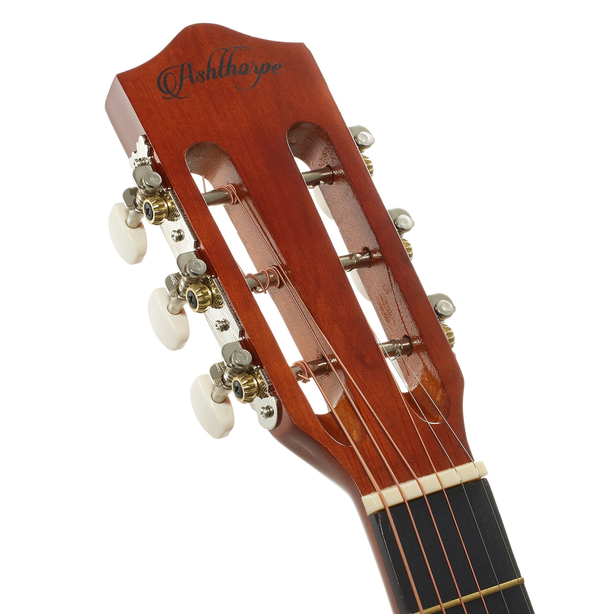 Ashthorpe 38-Inch Beginner Acoustic Guitar - Brown, Complete Starter Kit with Gig Bag, Extra Strings, Strap, and Lessons