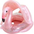 thumbnail image 1 of Flotador de piscina para niños, piscina para bebés con asiento de seguridad para niños pequeños, anillo de natación inflable con flamenco para niños, 1 of 4