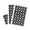Black, variant on Uxcell 50mm Dia Round Number Stickers Number 1-100 Blue