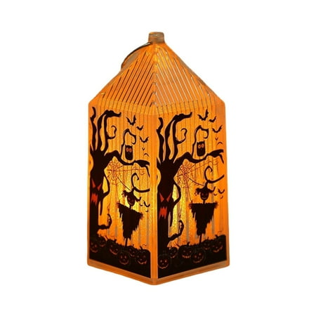 

VEAREAR Desktop Lantern Portable Pumpkin/Witch/Skeleton/Scarecrow Battery Powered High Brightness Mini Scene Layout Kindergarten Gifts Halloween Kids LED Night Lamp for Party