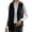 001 Black, variant on Fanxing Womens Fuzzy Sherpa Fleece Jacket Plus Size Lightweight Vest Hooded Coat Cozy Sleeveless Cardigan Zipper Waistcoat Outerwear with Pocket Red XXXXL