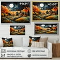 thumbnail image 4 of Designart "Farmhouse Farmstead Abstraction Painting II" Modern Floater Framed Canvas Wall Art, 4 of 7