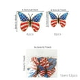 thumbnail image 3 of Avdolw 4th of July 3D Red, White & Blue Butterfly Wall Stickers - Independence Day Decorative Room Decor (24-Pack), 3 of 6