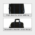 thumbnail image 4 of Fiudx Bolsa de Viaje Oxford con Correa Ajustable para El Hombro, Ideal para El Gimnasio o para El Fin de Semana, Ideal para Deportes y Viajes, Color Negro, 27 X 36 X 14 Cm., 4 of 6