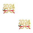 thumbnail image 1 of Transemion 2024 Glasses Frame Party Accessory Fashionable And Fun Funny Shape gold 2Set, 1 of 6