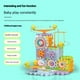 thumbnail image 3 of Juguetes de piscina, juguetes para bebés, juguetes para niños pequeños, 83 piezas, bloques de construcción, ruedas giratorias, pista de bloques, coche, rompecabezas para niños, ensamblaje temprano de, 3 of 8