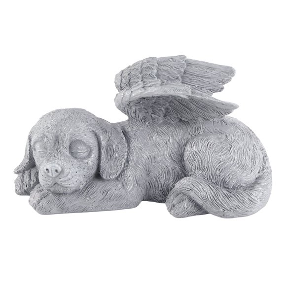 Estatua Conmemorativa De Mascotas, Escultura De Jardín De Ángel Para Mascotas Durmientes De Resina, Forma Vívida, Multiusos Para Conmemoración De Mascotas