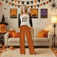 thumbnail image 5 of Halloween Pajama Set Long Sleeves and Pants Two-Piece Set Holiday Pajamas Cute Pumpkin Ghost Spider Skull Print Pajamas Pajamas Unisex Couple Outfit Family Pajamas,Man XL, 5 of 6