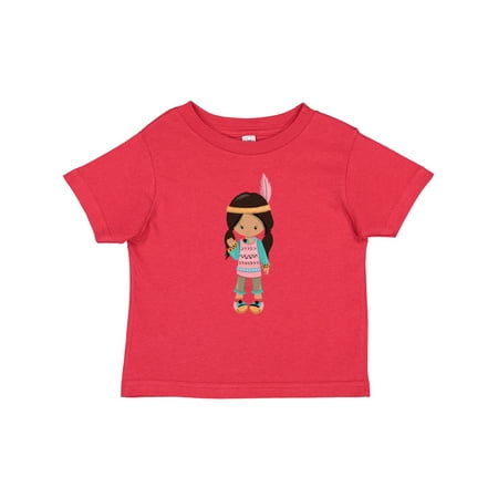 

Inktastic Native American Girl Cute Girl Brown Hair Gift Baby Girl T-Shirt