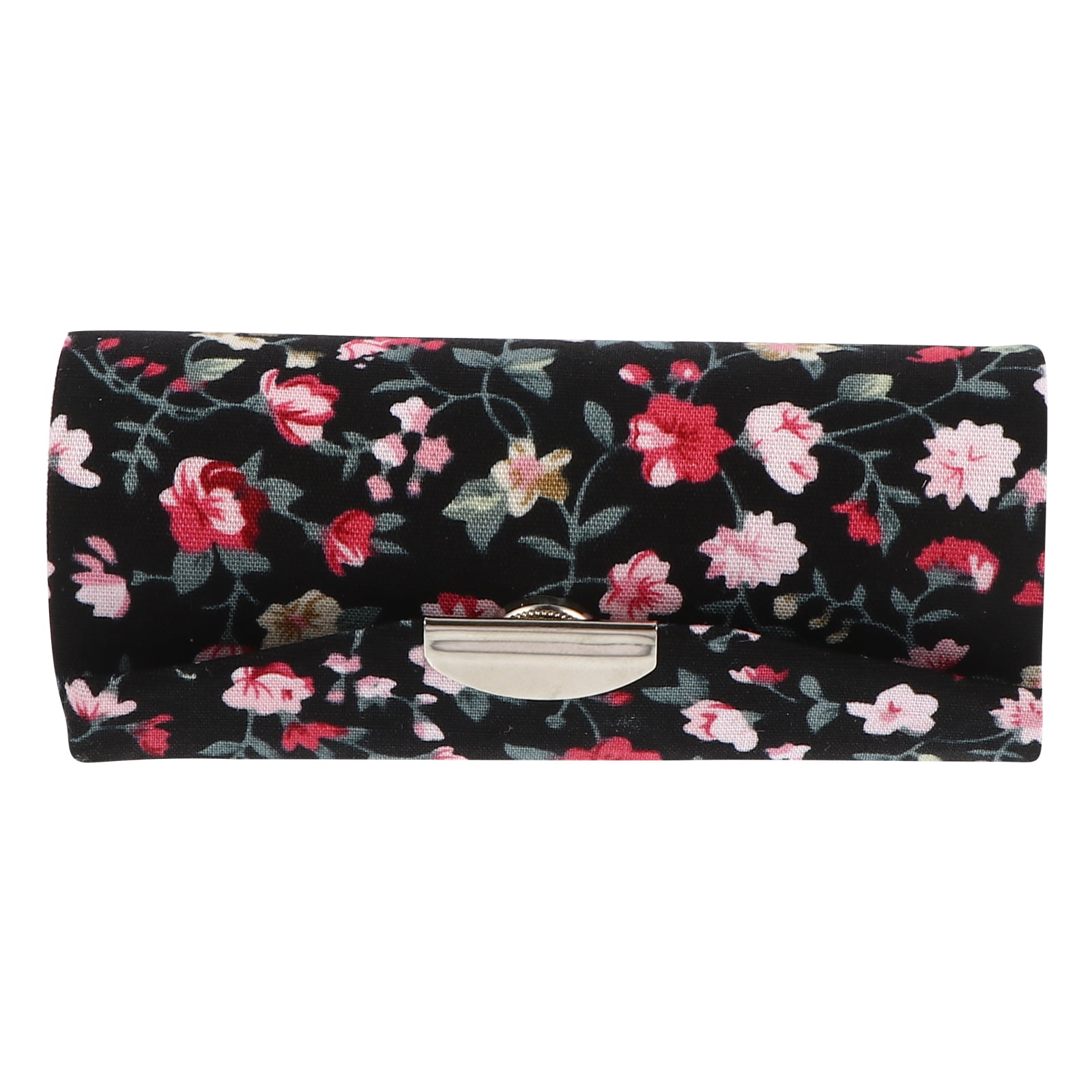 Lipstick Case Holder Organizer Lip Gloss Mini Bagpocket Storage Carrying Box Travel Mirror Balm Purse Floral Makeup