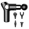 thumbnail image 1 of Muscle Therapy Device for Athletes Body Muscle Massager Handheld Massager 32 Adjustable Strength Levels 4 Massage Heads  Grey, 1 of 7