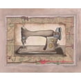 thumbnail image 2 of Baker, Mary Beth 14x12 Black Ornate Wood Framed with Double Matting Museum Art Print Titled - Sewing Machine I, 2 of 4