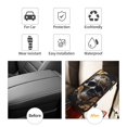 thumbnail image 4 of Bingfone Car Four-Season Universal Armrest Box Mat,Car Armrest Seat Cover Soft Leather Waterproof Armrest Cover Center Console Mat-Gold Pattern Black Skull, 4 of 7