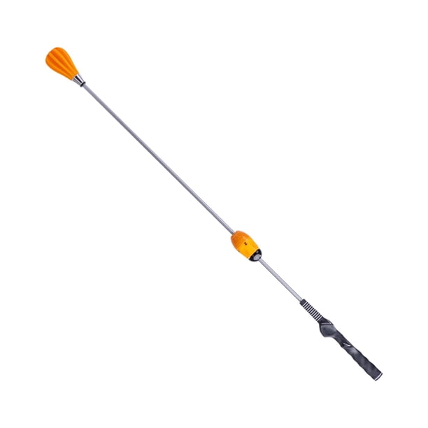 Entrenador de Swing de Golf, palo de calentamiento de Golf ajustable para flexibilidad del del tempo Naranja