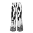 thumbnail image 5 of DHFJKG Women's Casual Sweatpants Leopard Print Elastic Waist Wide Leg Loose Fit Pants Trendy Trousers, 5 of 5