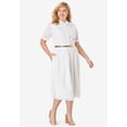thumbnail image 4 of Jessica London Women's Plus Size Eyelet Shirt Dress, 4 of 4