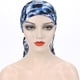thumbnail image 4 of Qarigey Sombrero turbante de bandana preatado con estilo azul, gorro de cobertura total para la cabeza para mujer, tamaño adecuado Accesorio para el cabello, 4 of 6