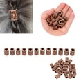 thumbnail image 2 of 24 Uds. Cuentas de pelo vikingo, cuentas de tubo de pelo Vintage para barba, collar con colgante de pulsera trenzada de pelo, 2 of 8