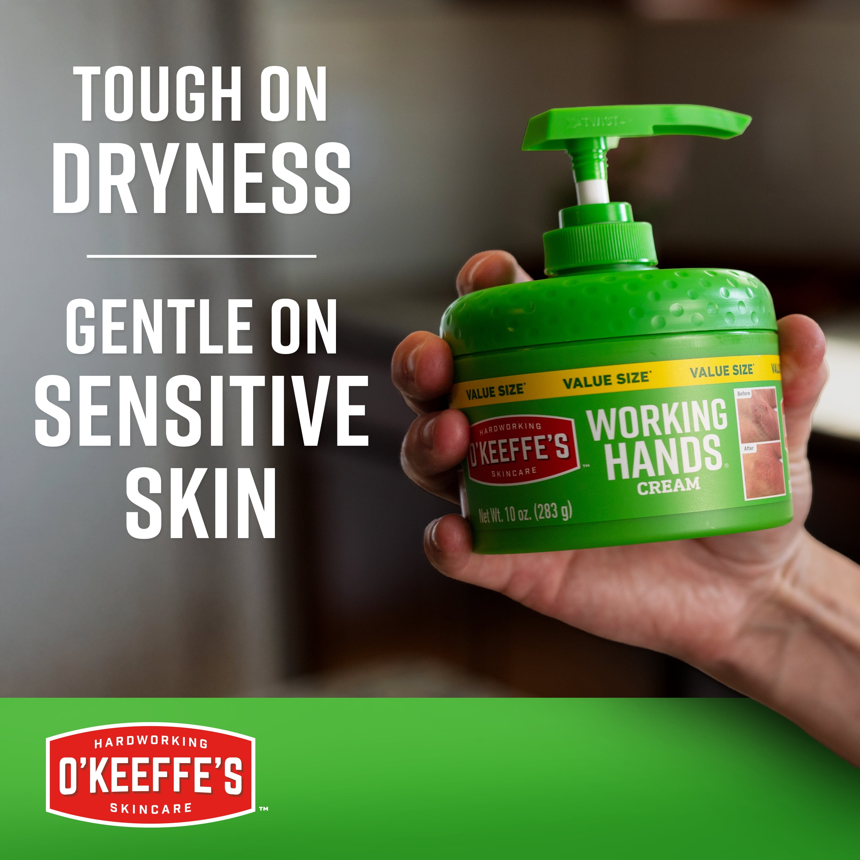 O'Keeffe's Working Hands Pumpable Hand Cream, 10 oz Jar